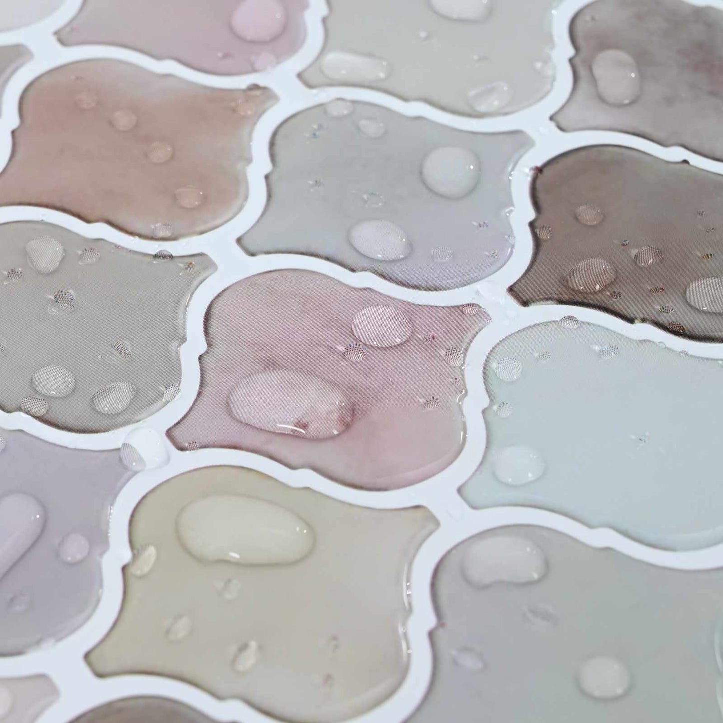 Lanturn Tile 20 pcs Beige 27 x 27 cm Polyurethane and PET