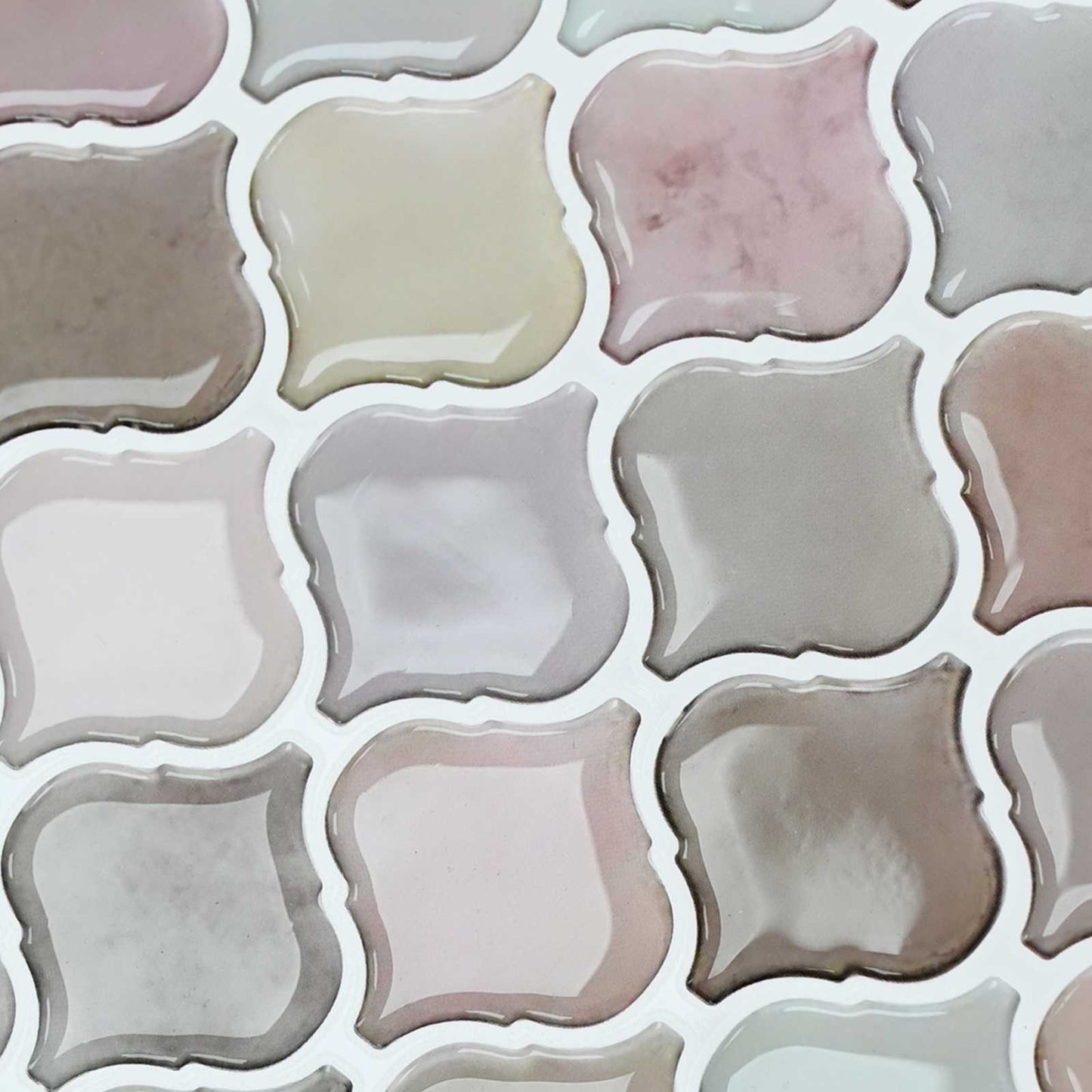Lanturn Tile 50 pcs Beige 27 x 27 cm Polyurethane and PET