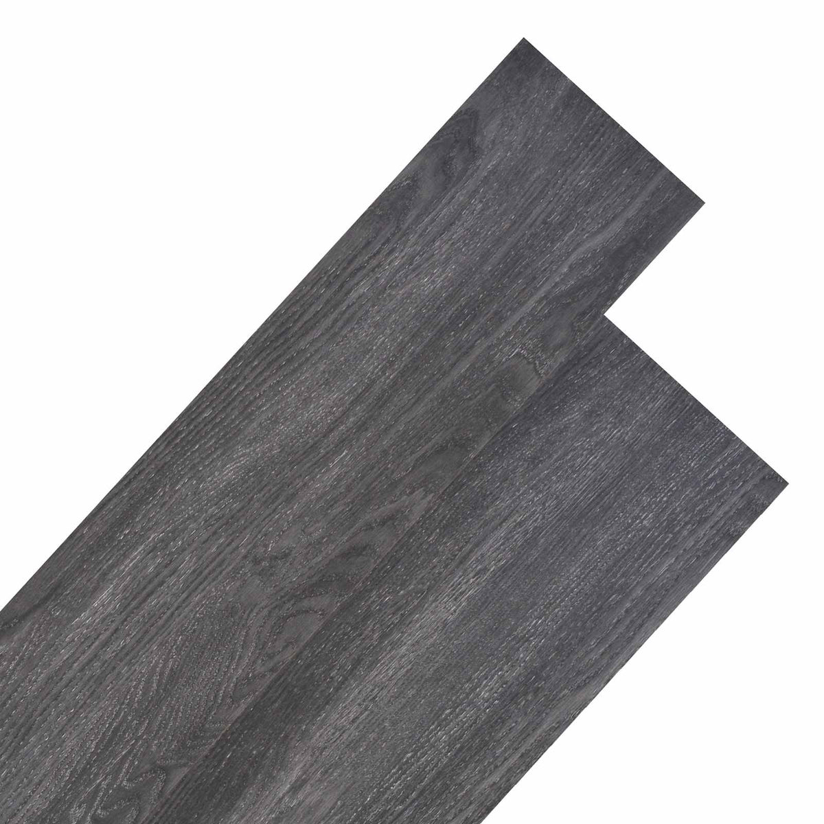 Flooring Planks Black and White 5.26 m² 18 pcs PVC
