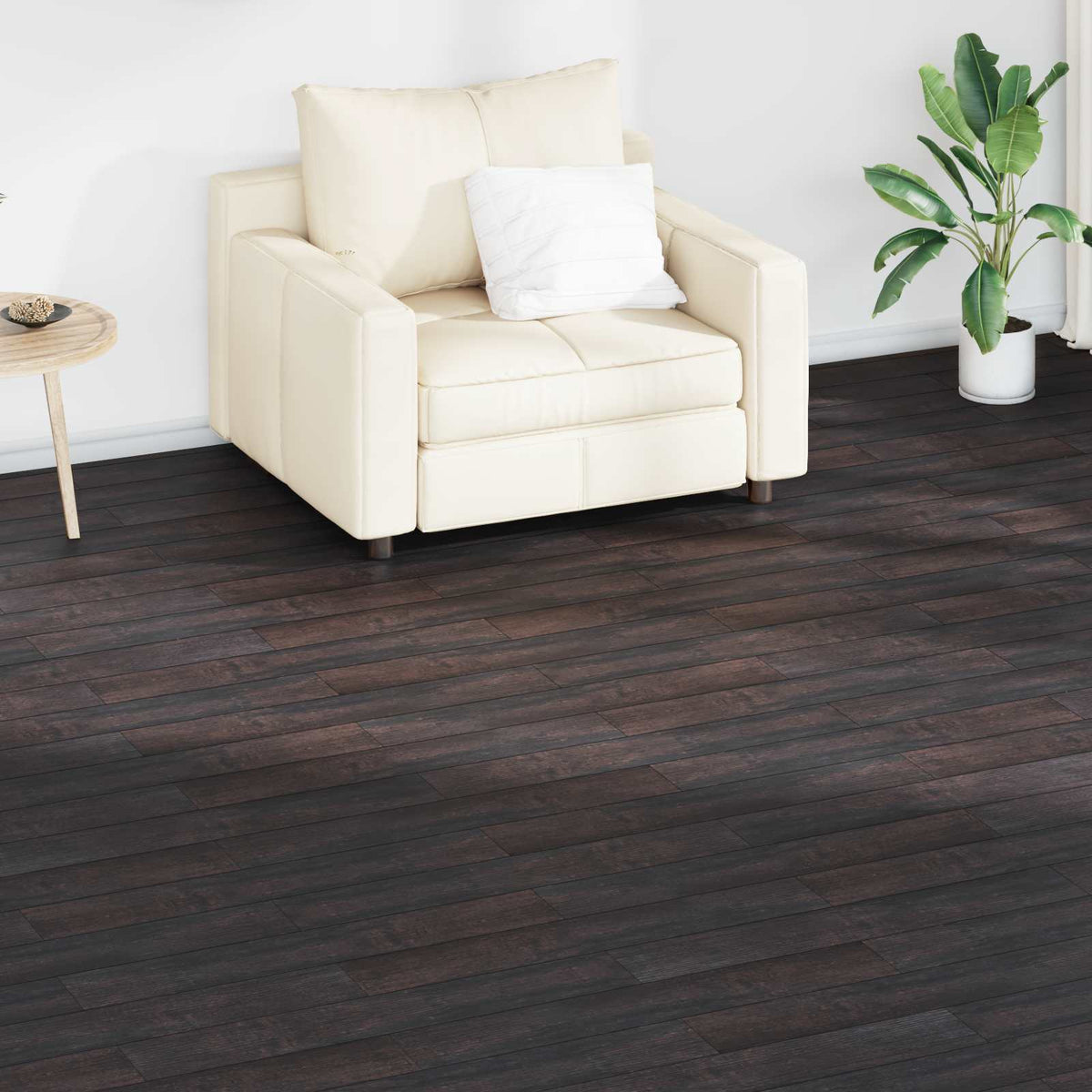 Flooring Planks Dark Brown 5.02 m² 36 pcs PVC