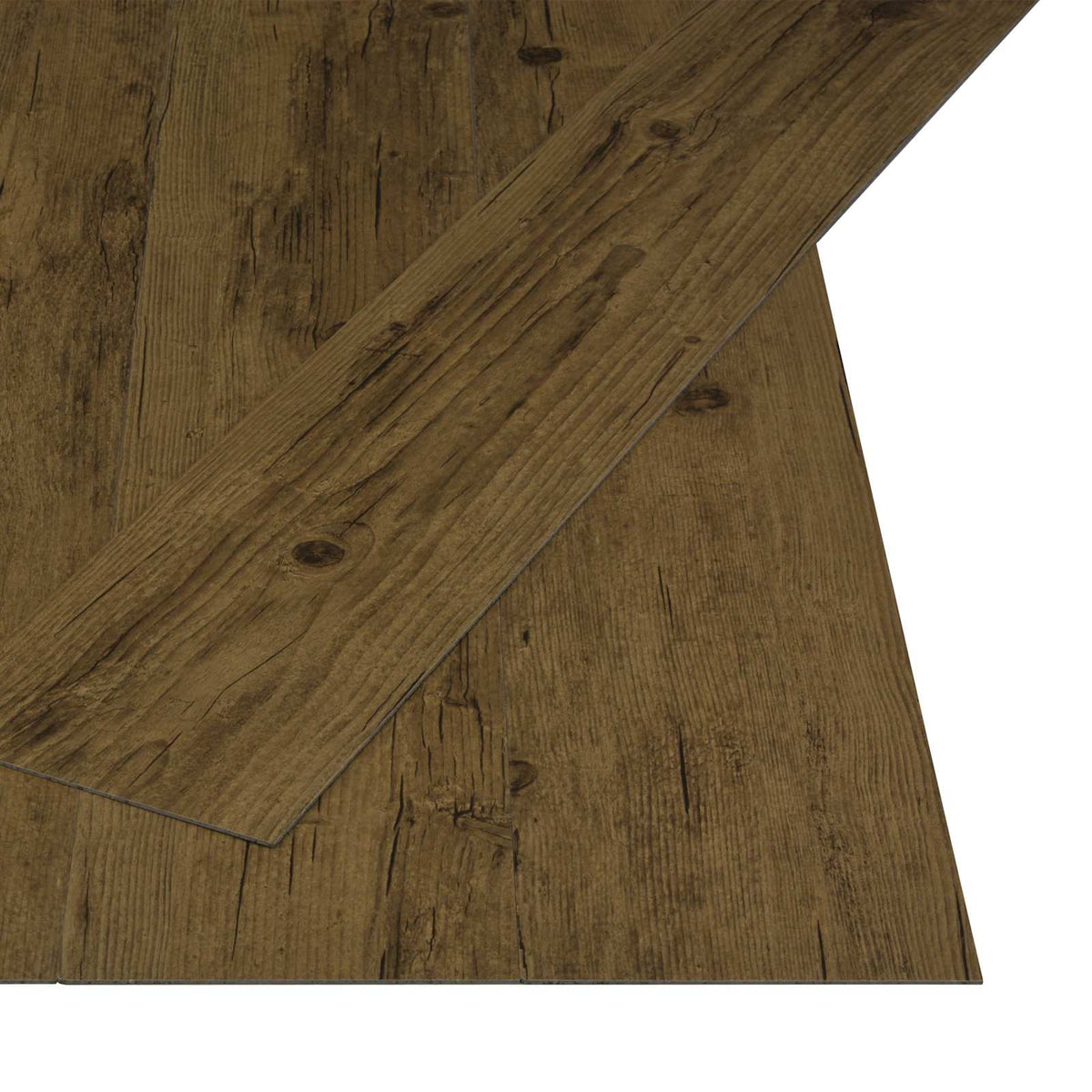 Self-adhesive Flooring Plank Natural Brown 4.46 m² 32 pcs PVC