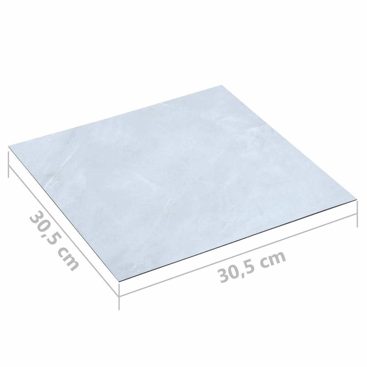 Flooring Planks White 5.11 m² 55 pcs PVC