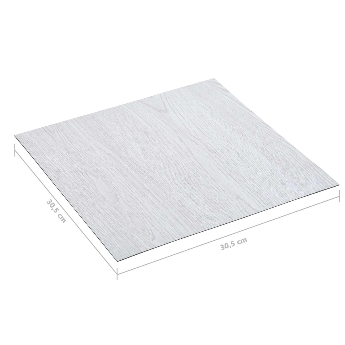 Flooring Planks White Wood 5.11 m² 55 pcs PVC