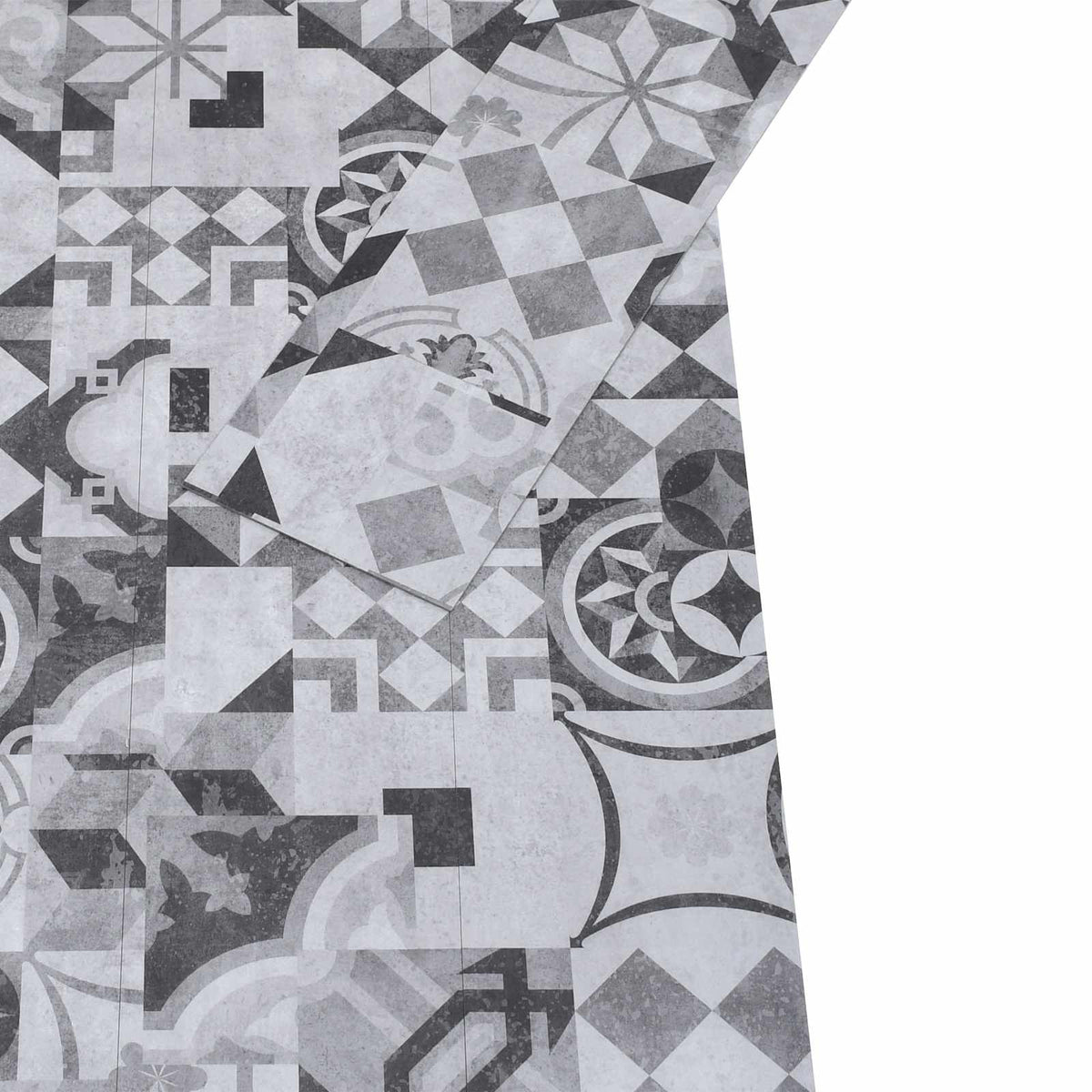 Self-adhesive Flooring Plank Grey Pattern 4.46 m² 32 pcs PVC