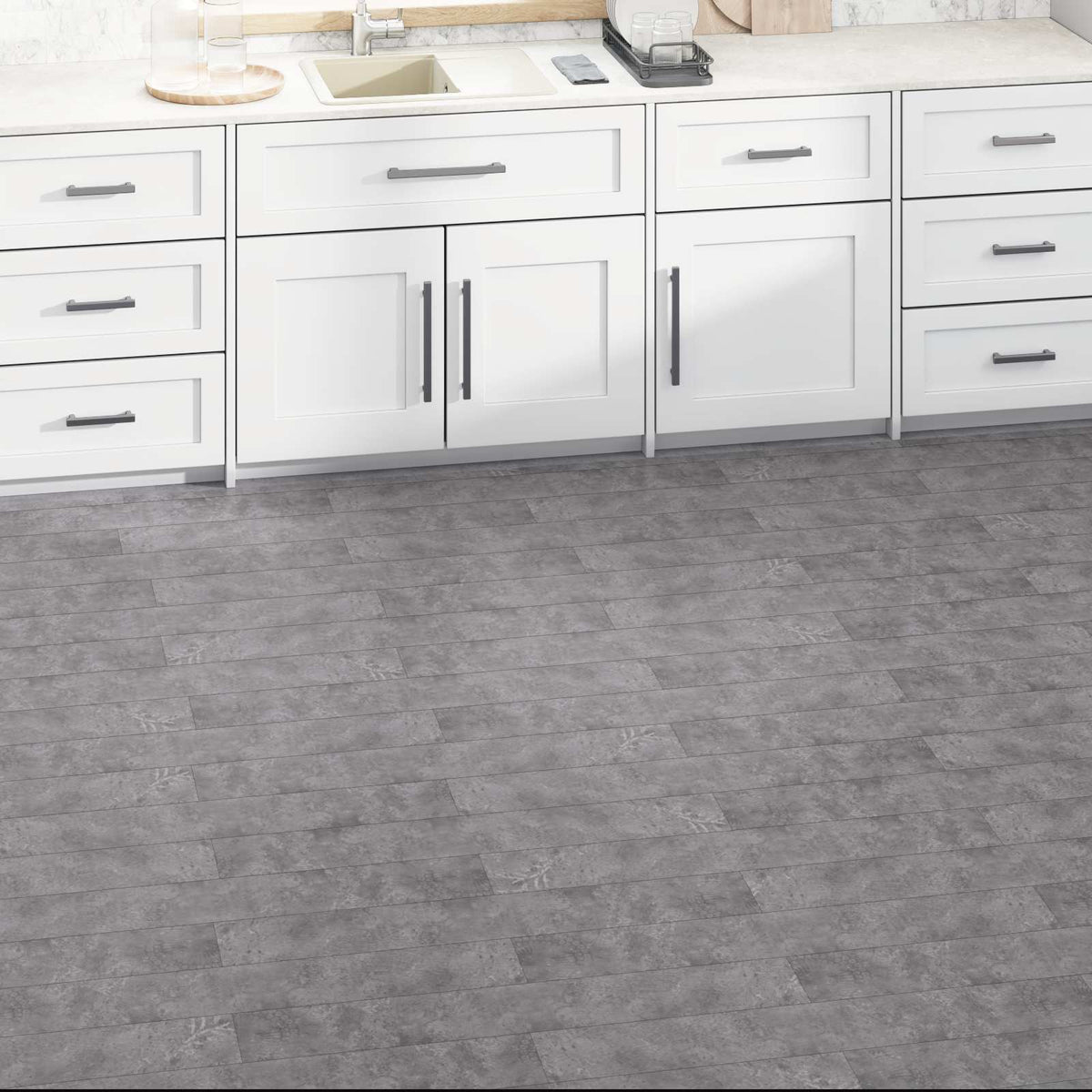 Flooring Planks Concrete Grey 5.02 m² 36 pcs PVC