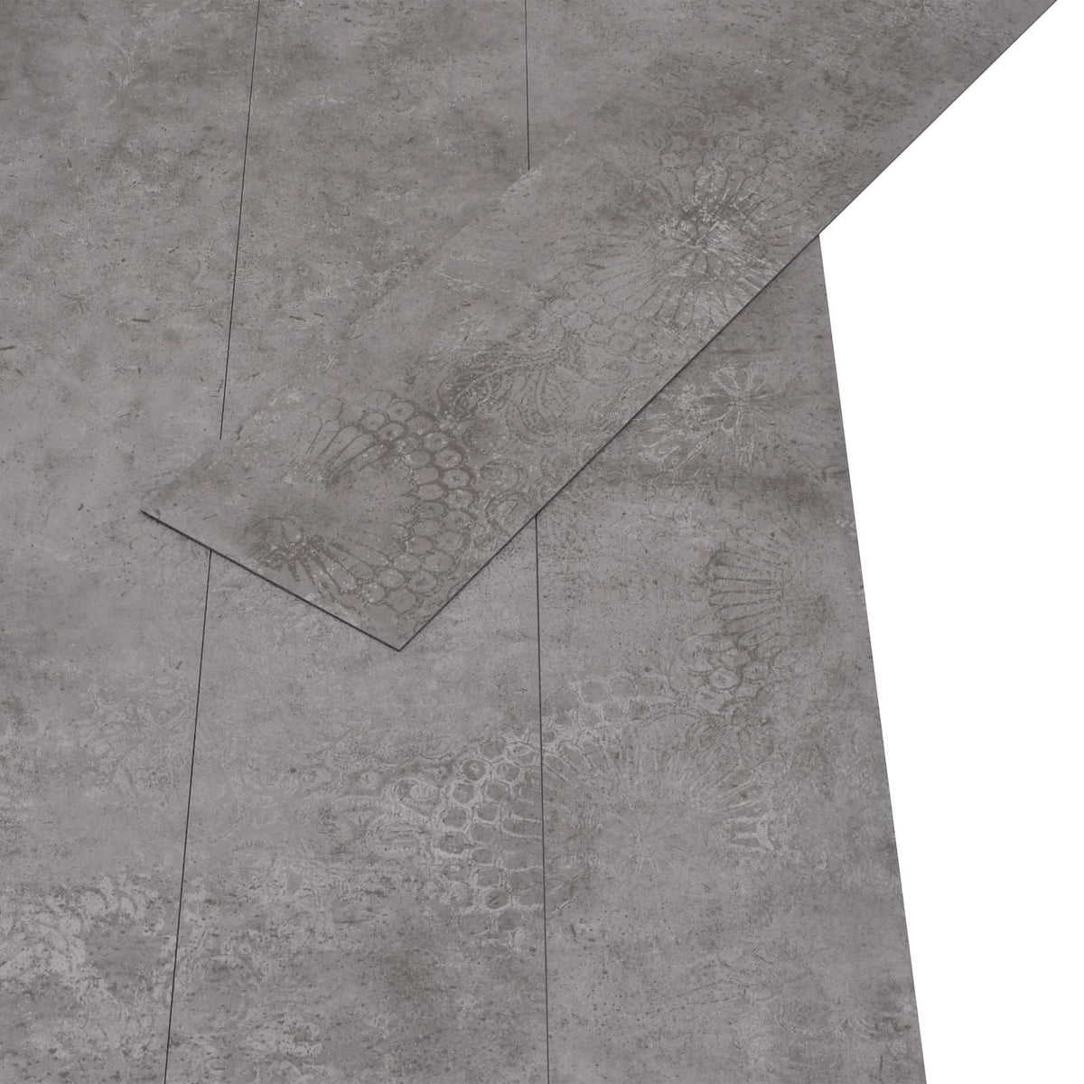 Flooring Planks Concrete Grey 5.02 m² 36 pcs PVC