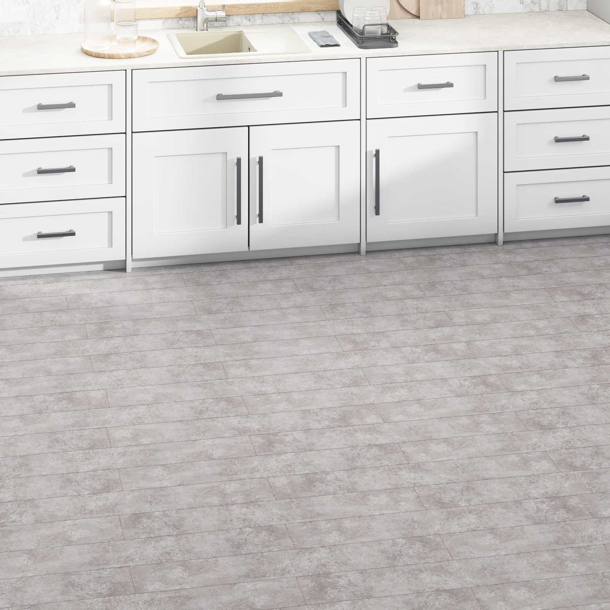 Flooring Planks Earth Grey 5.02 m² 36 pcs PVC