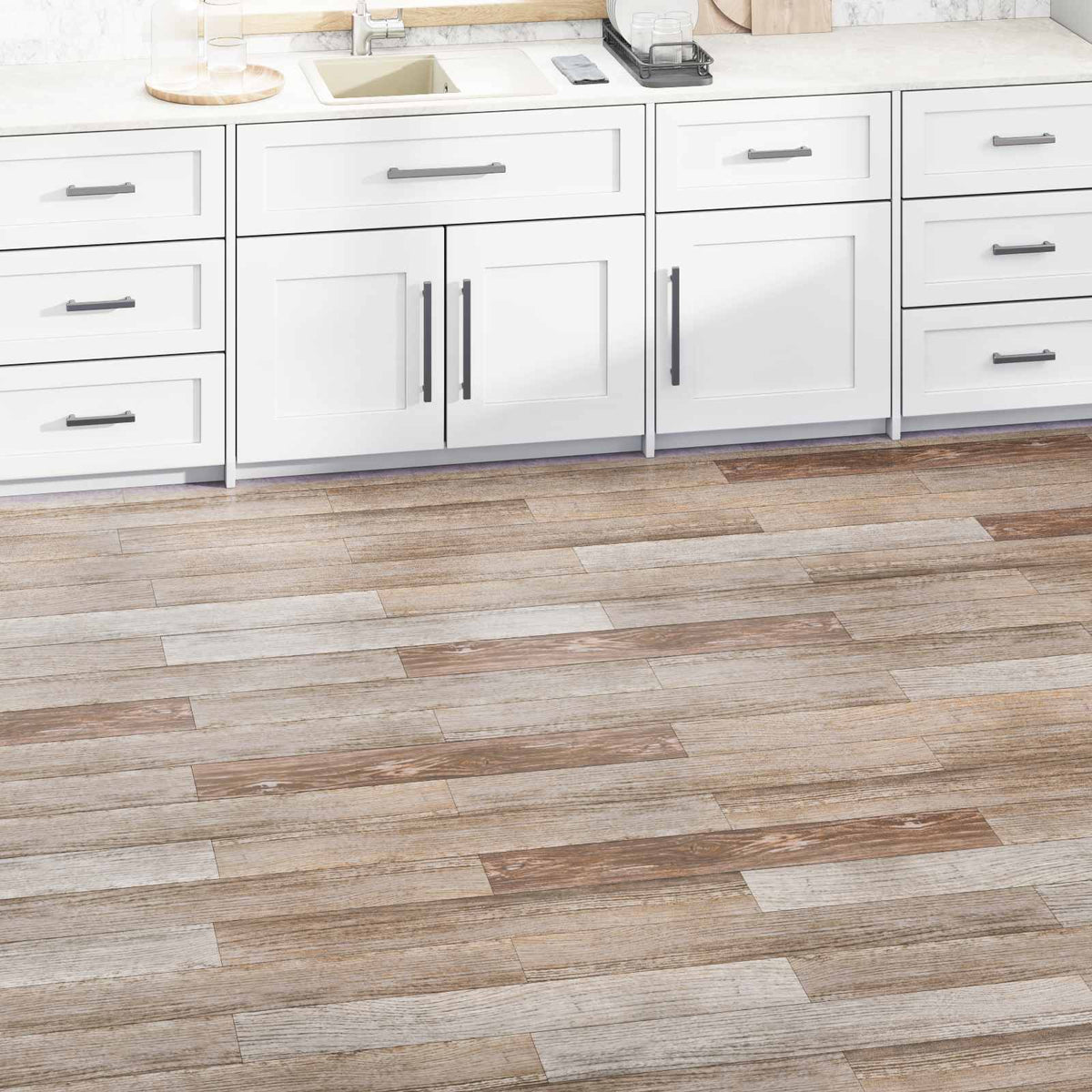Flooring Planks Wood washed 5.02 m² 36 pcs PVC