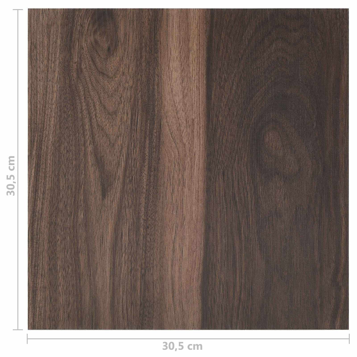 Flooring Planks Dark Brown 5.11 m² 55 pcs PVC