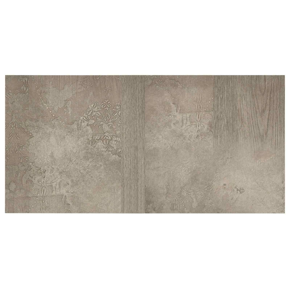 Flooring Planks Dark Brown and Gray 5.11 m² 55 pcs PVC