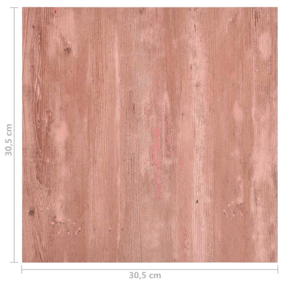 Flooring Planks Red 5.11 m² 55 pcs PVC