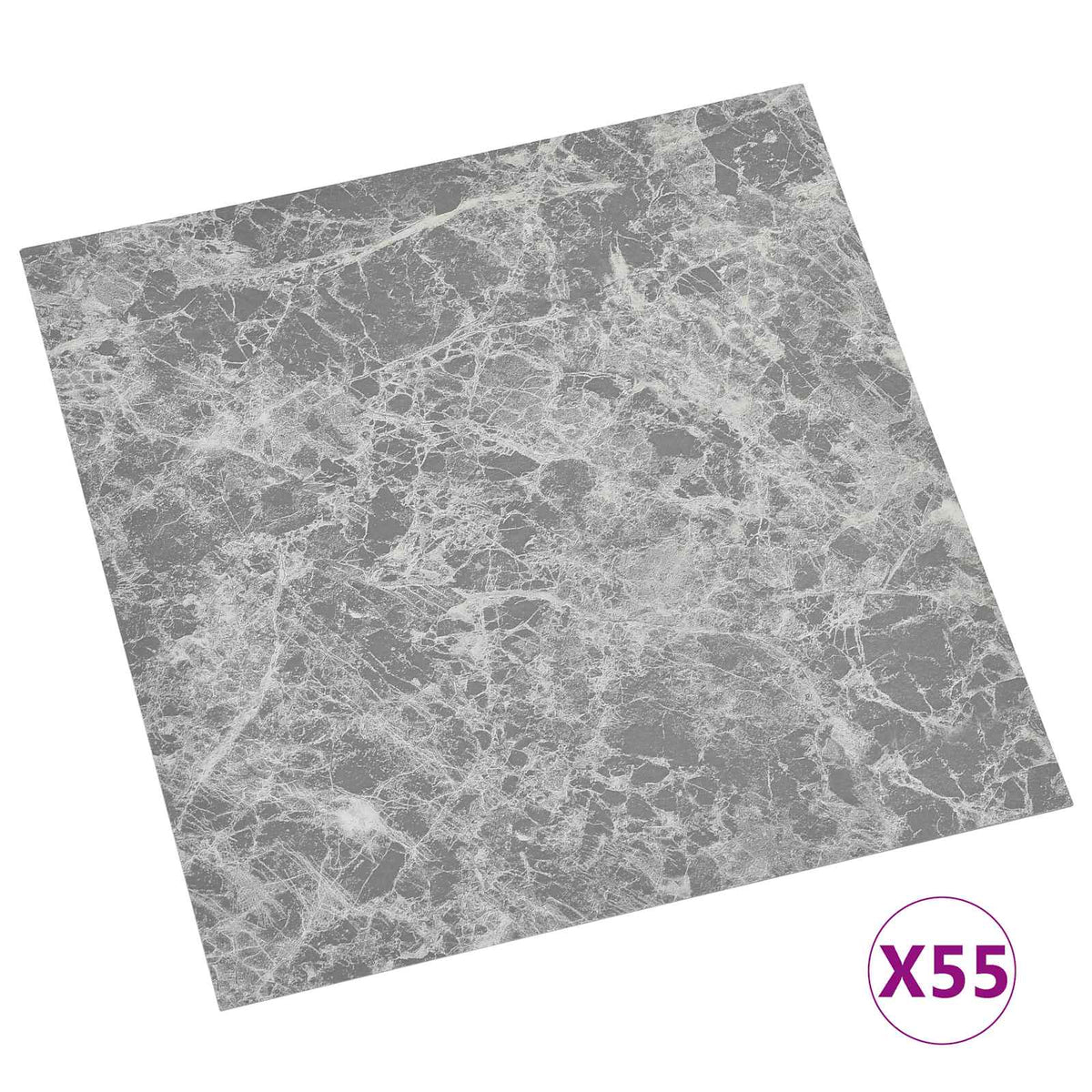 Flooring Planks Grey 5.11 m² 55 pcs PVC
