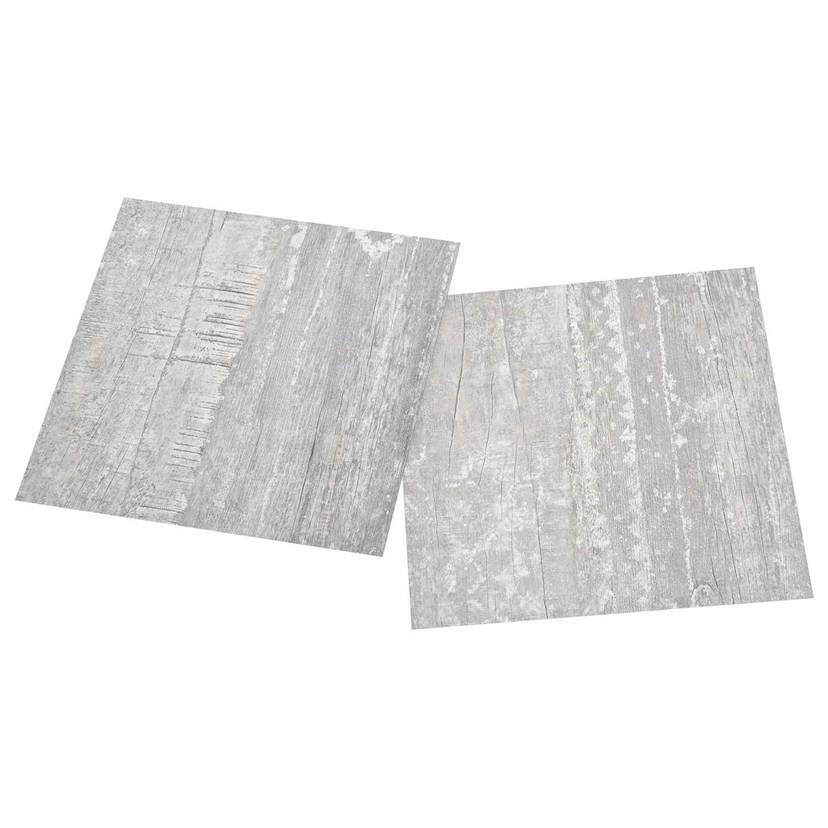 Flooring Planks Light Grey and White 5.11 m² 55 pcs PVC