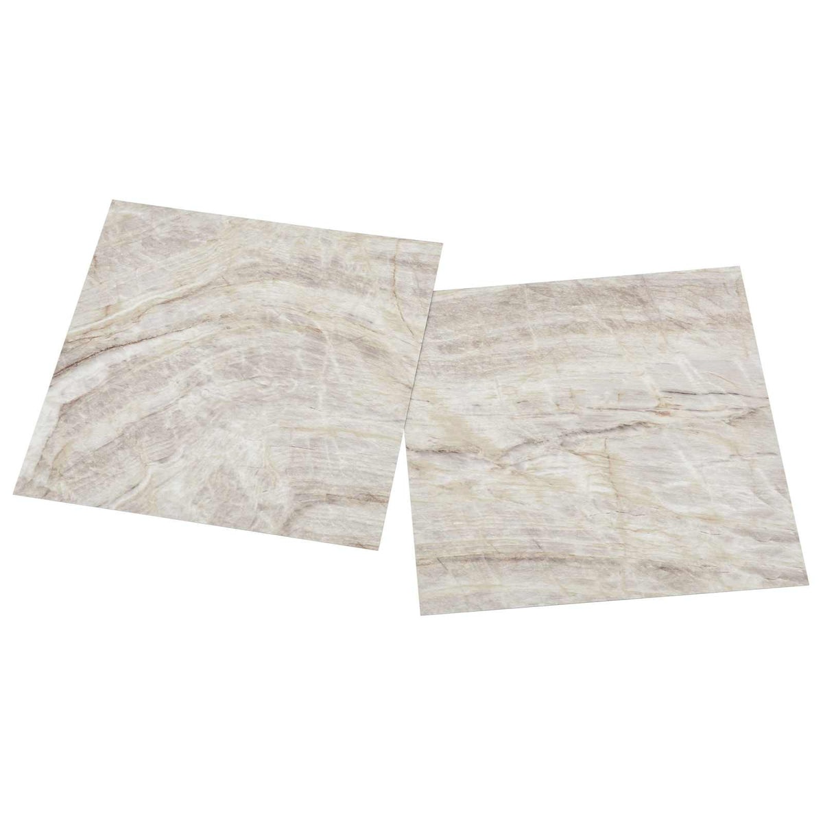 Flooring Planks Brown and Beige 5.11 m² 55 pcs PVC