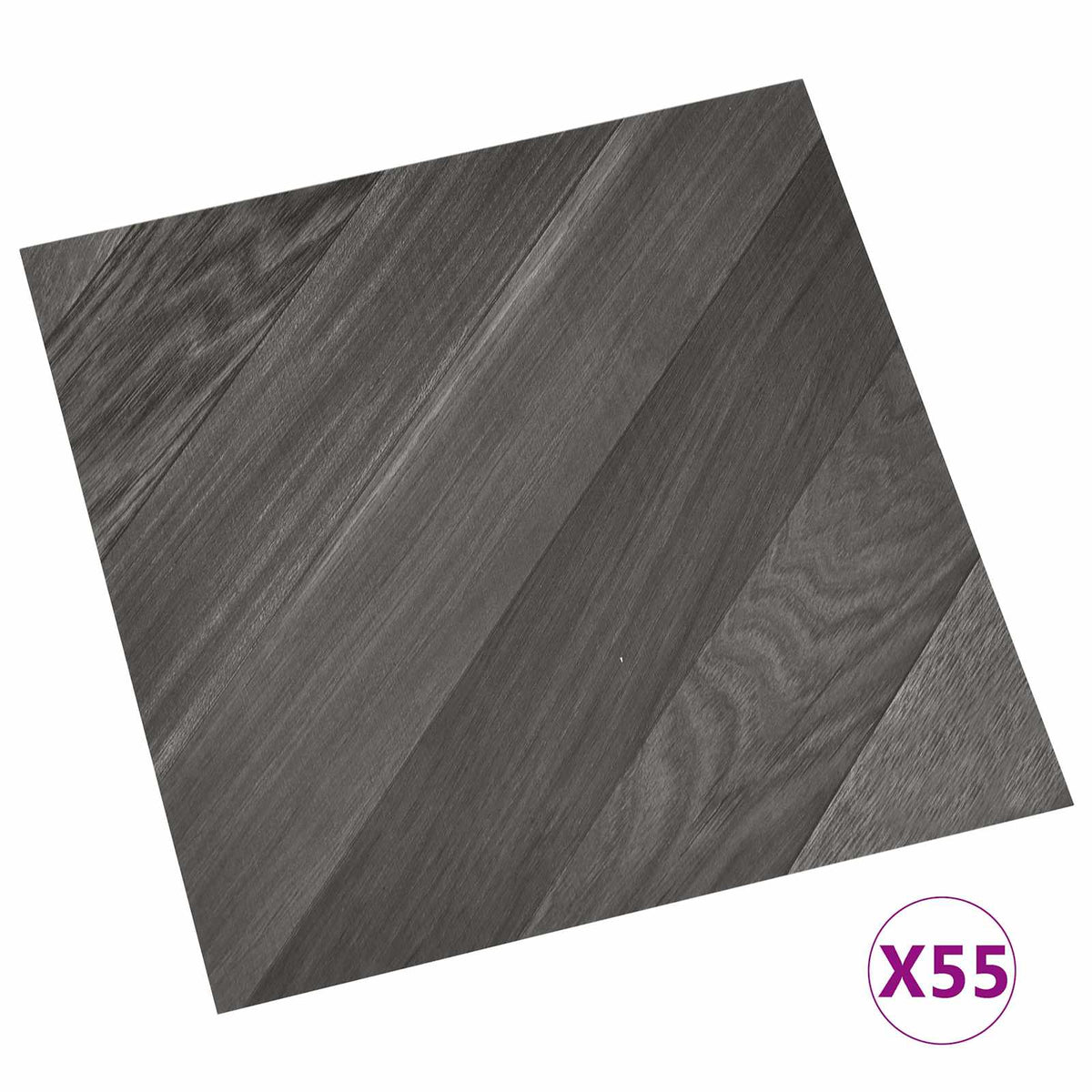 Flooring Planks Grey 5.11 m² 55 pcs PVC