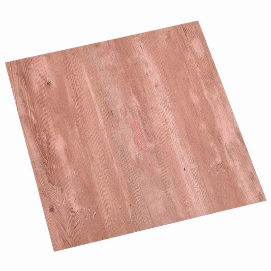 Self-adhesive Flooring Planks Red 30.5 x 30.5 cm 20 pcs PVC