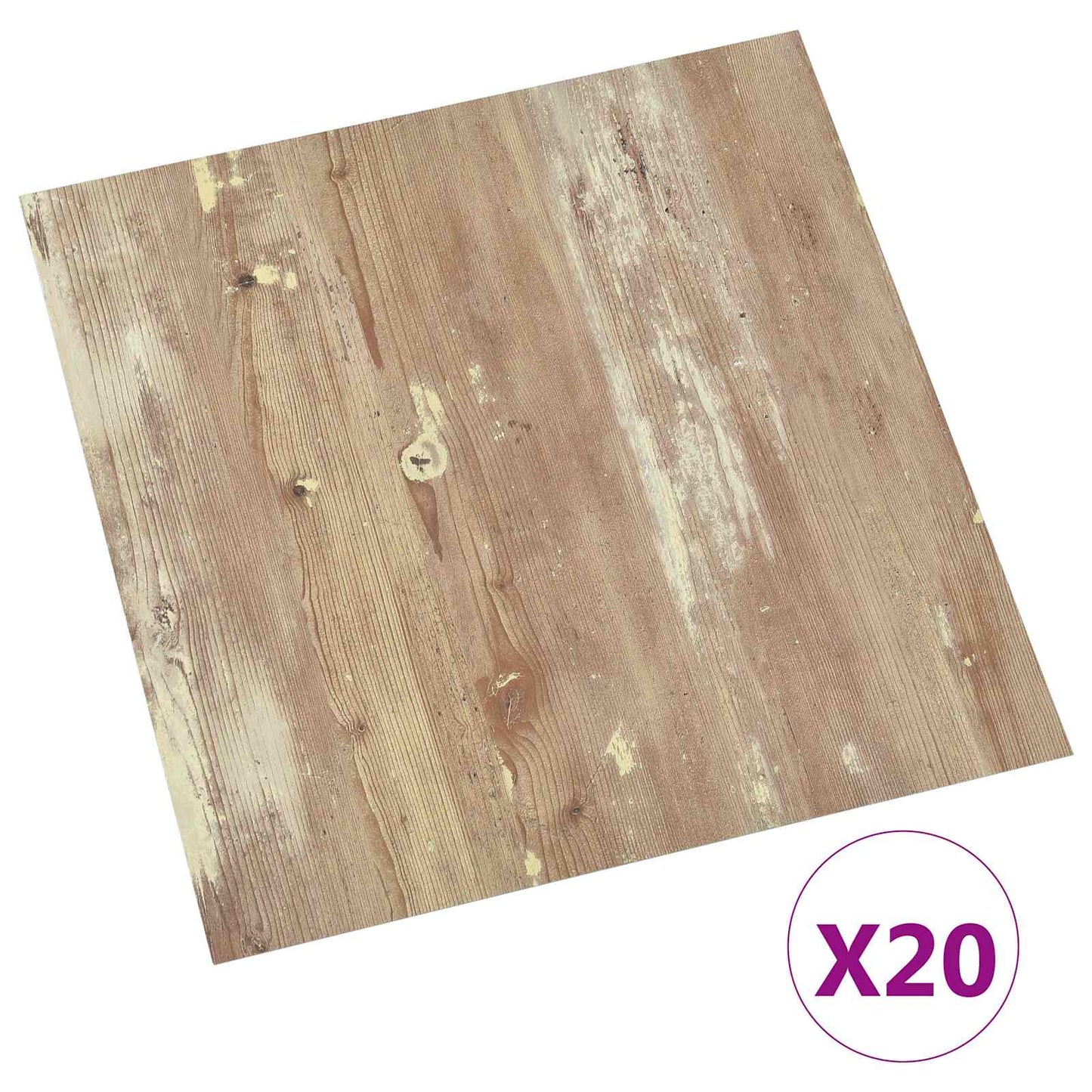 Self-adhesive Flooring Planks 30.5 x 30.5 cm 20 pcs PVC