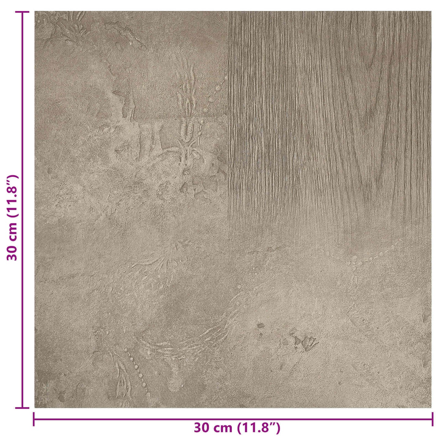 Self-adhesive Flooring Planks 30.5 x 30.5 cm 20 pcs PVC