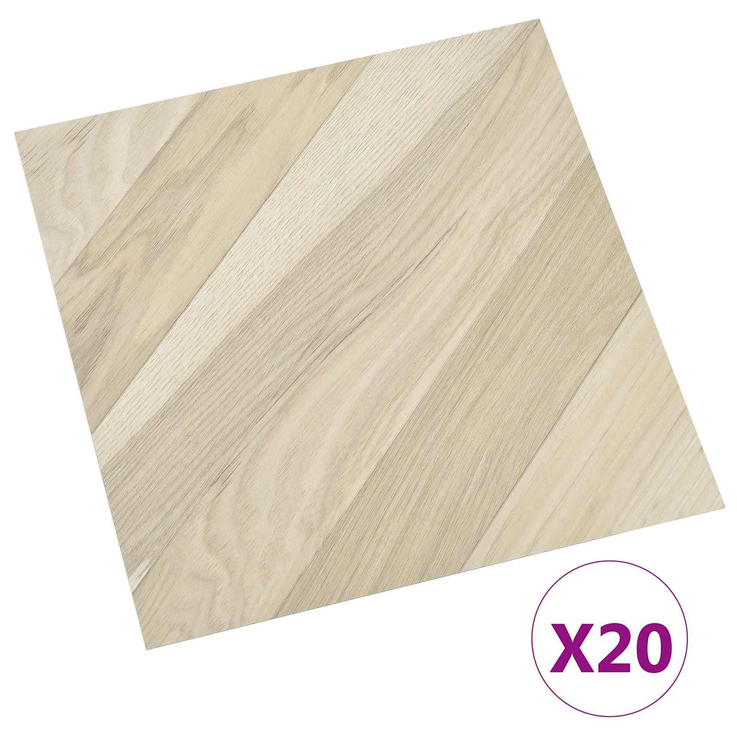 Self-adhesive Flooring Planks 30.5 x 30.5 cm 20 pcs PVC