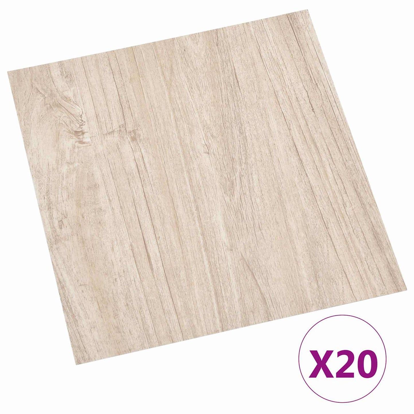 Self-adhesive Flooring Planks 30.5 x 30.5 cm 20 pcs PVC