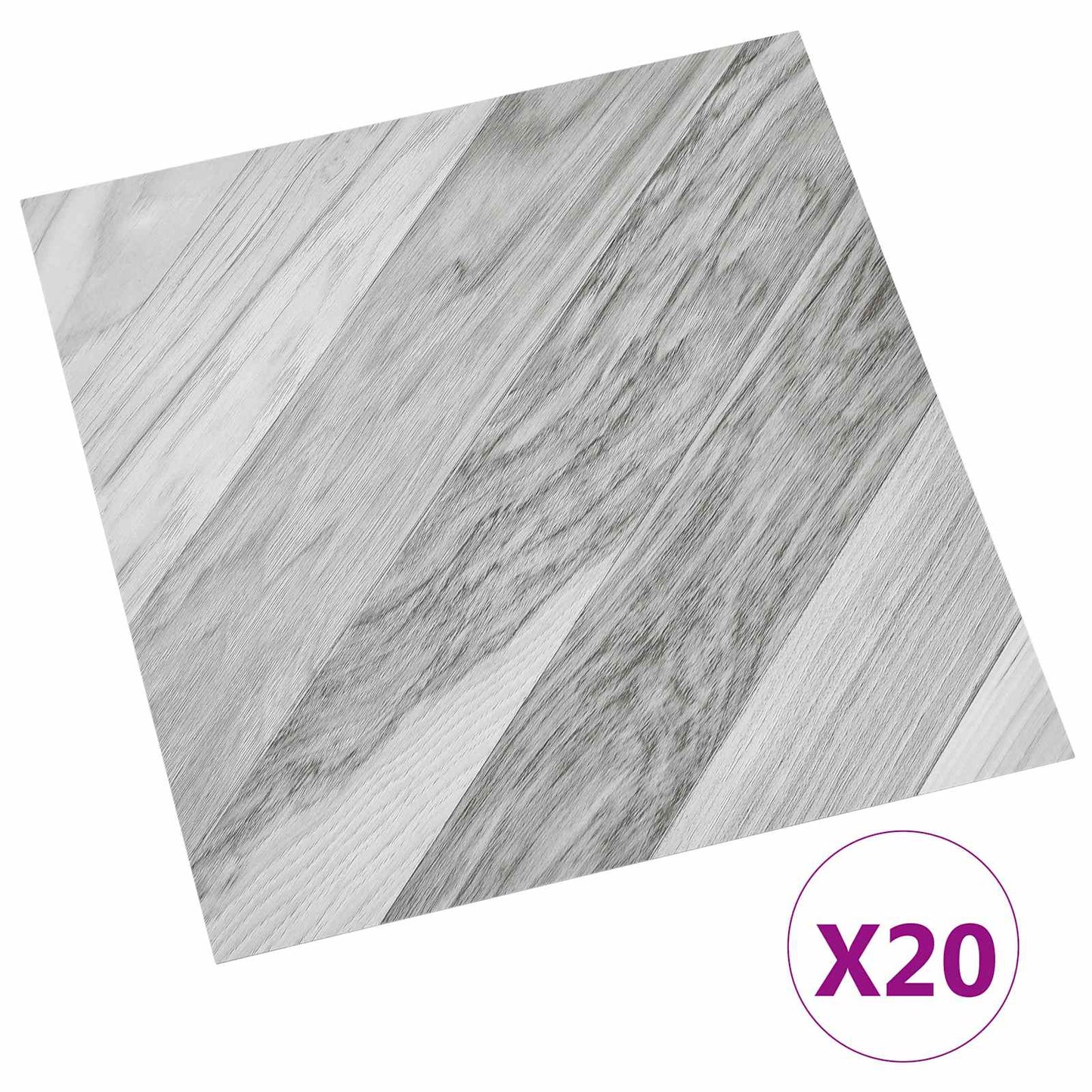 Self-adhesive Flooring Planks 30.5 x 30.5 cm 20 pcs PVC