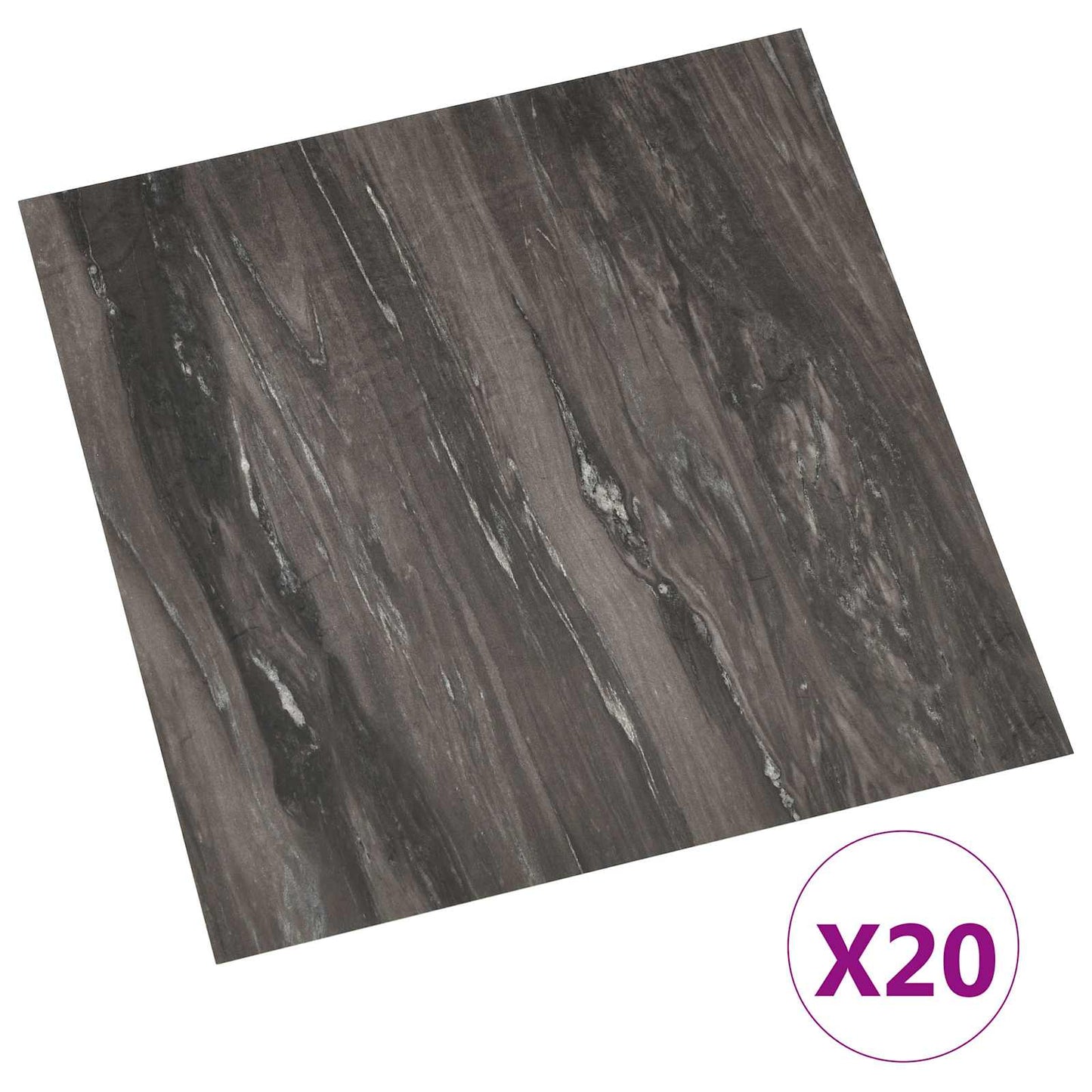 Self-adhesive Flooring Planks 30.5 x 30.5 cm 20 pcs PVC