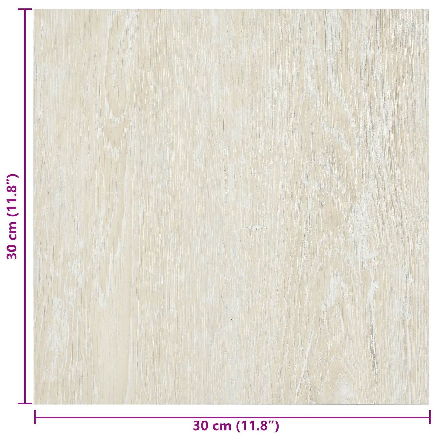 Self-adhesive Flooring Planks 30.5 x 30.5 cm 20 pcs PVC Cream