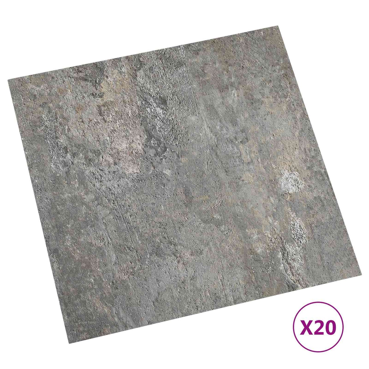 Self-adhesive Flooring Planks 30.5 x 30.5 cm 20 pcs PVC Stones