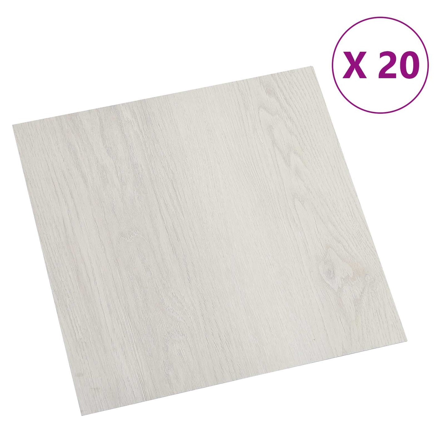 Self-adhesive Flooring Planks 30.5 x 30.5 cm 20 pcs PVC