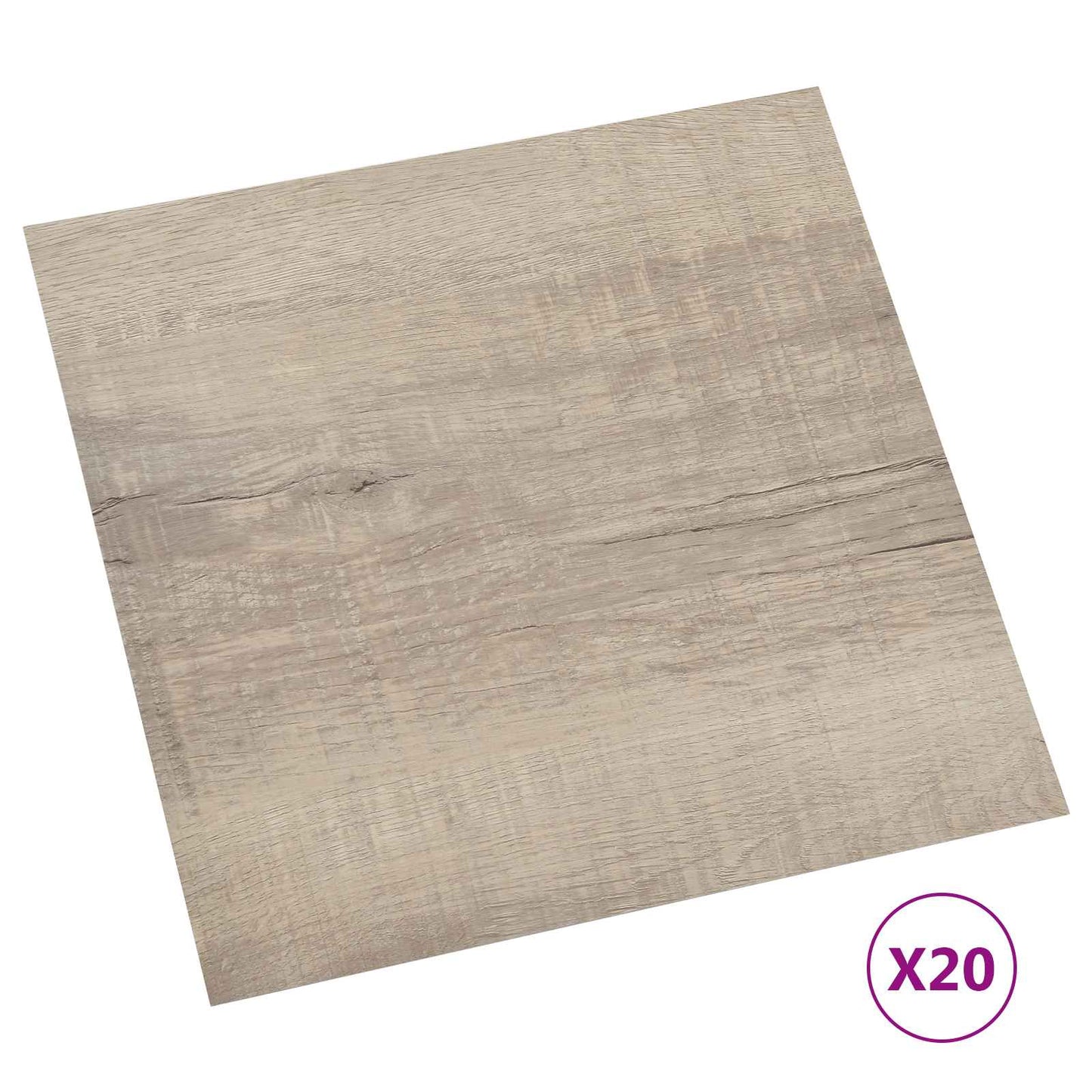 Self-adhesive Flooring Planks 30.5 x 30.5 cm 20 pcs PVC