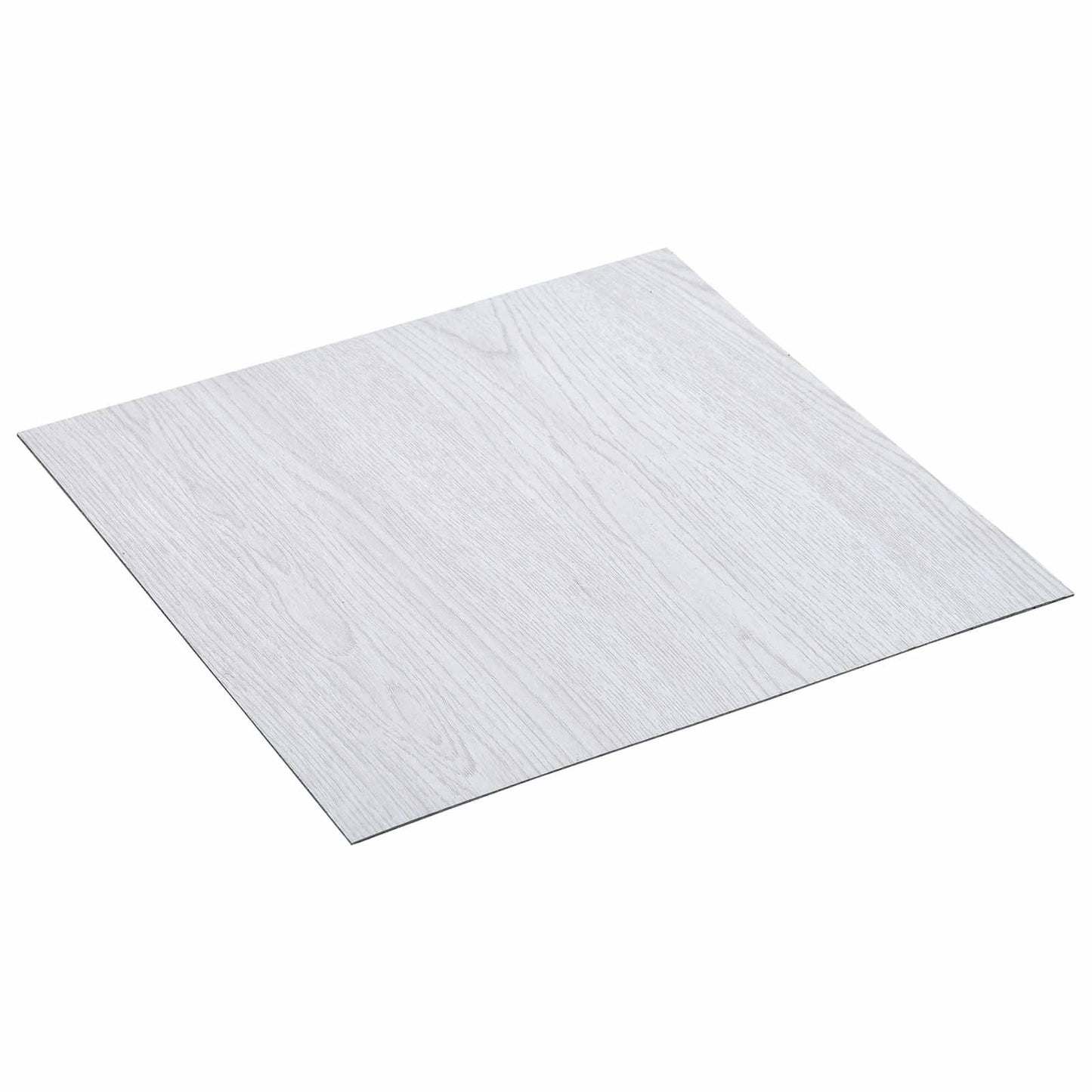 Self-adhesive Flooring Planks 30.5 x 30.5 cm 20 pcs PVC White