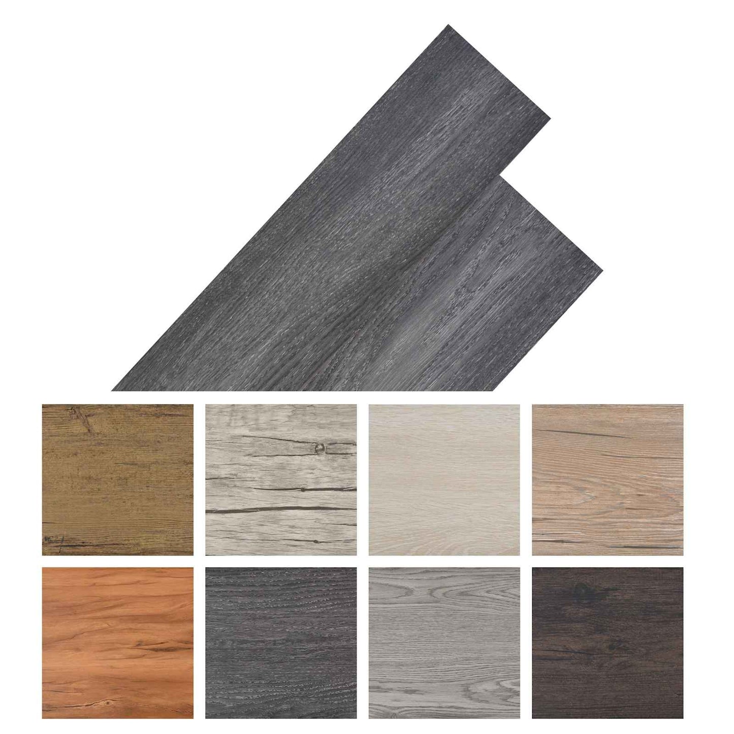 Self-adhesive PVC Flooring Planks 30.5 x 61 cm 28 pcs PVC