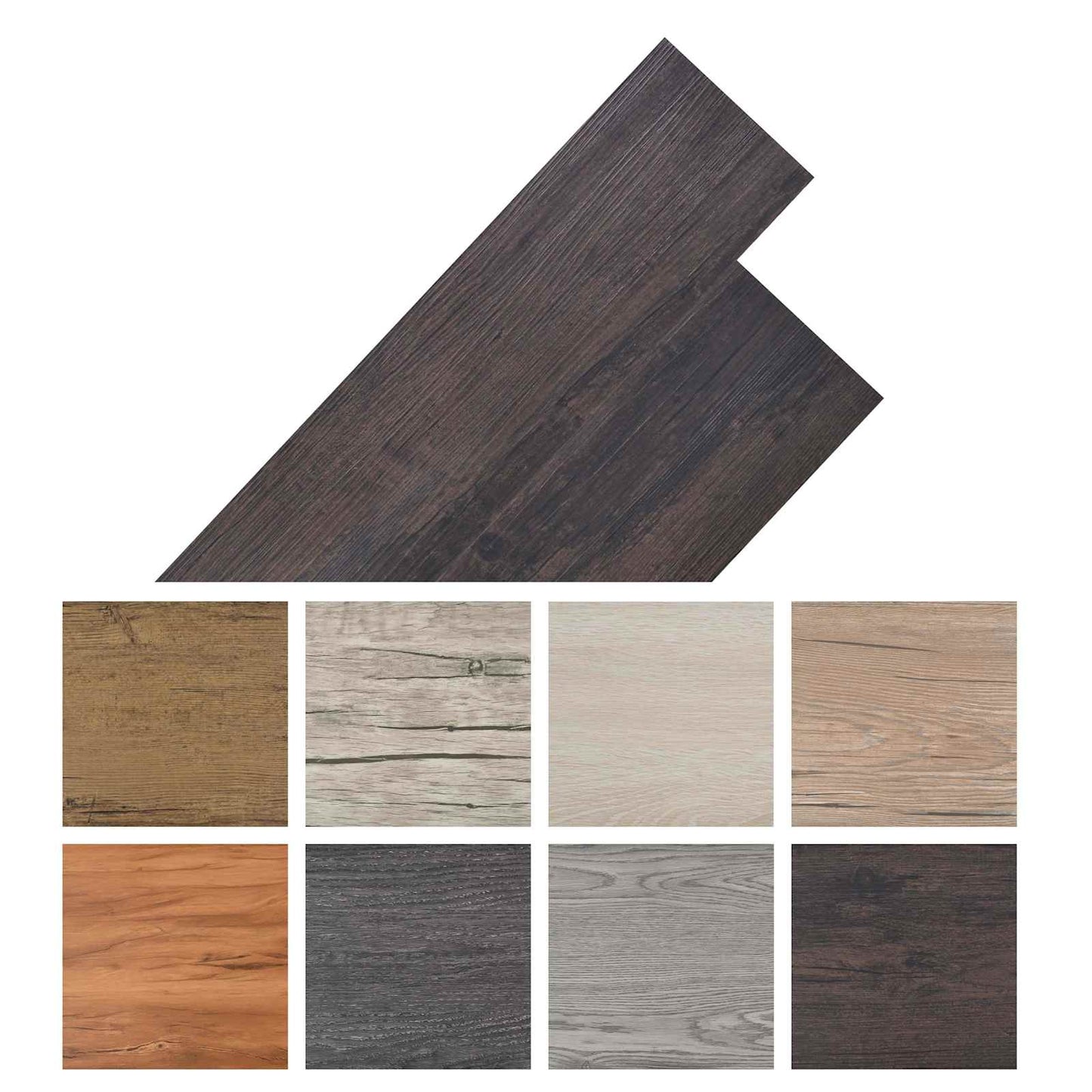 Self-adhesive PVC Flooring Planks 30.5 x 61 cm 28 pcs PVC
