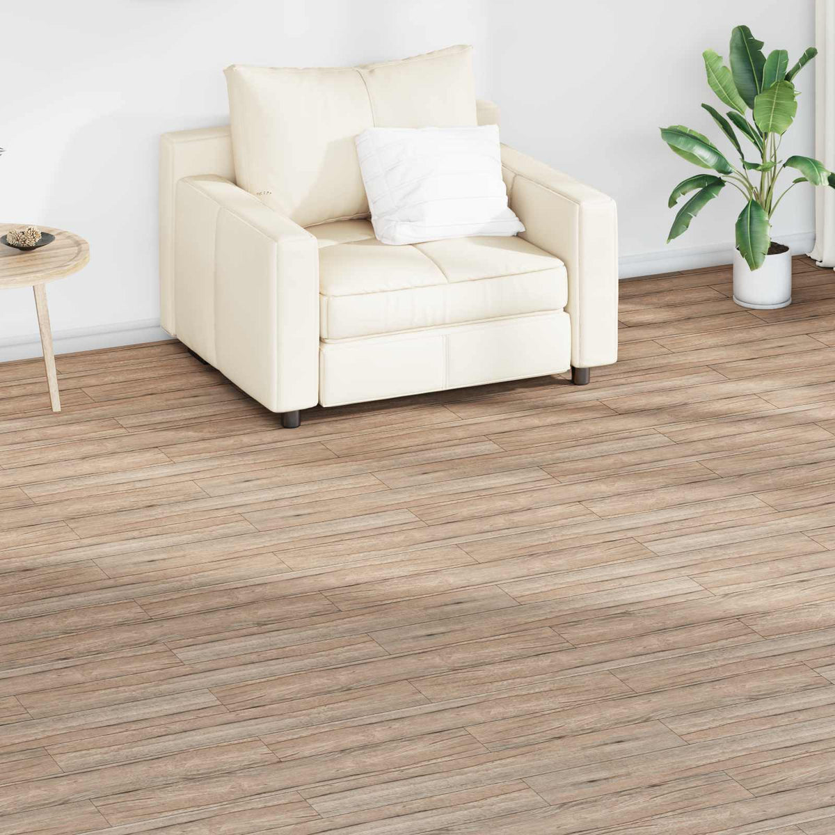 Flooring Planks Oak Brown 2.51 m² 18 pcs PVC
