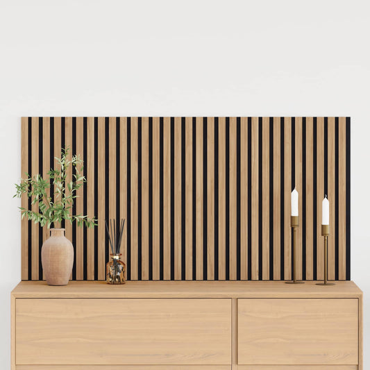 Wall Panels 2 pcs 60.5 x 60 cm Natural