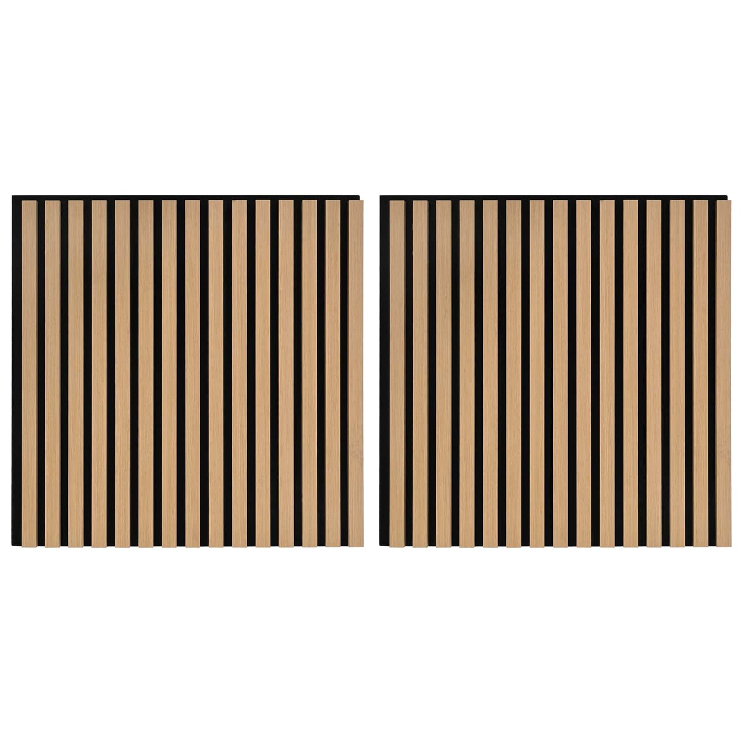 Wall Panels 2 pcs 60.5 x 60 cm Natural