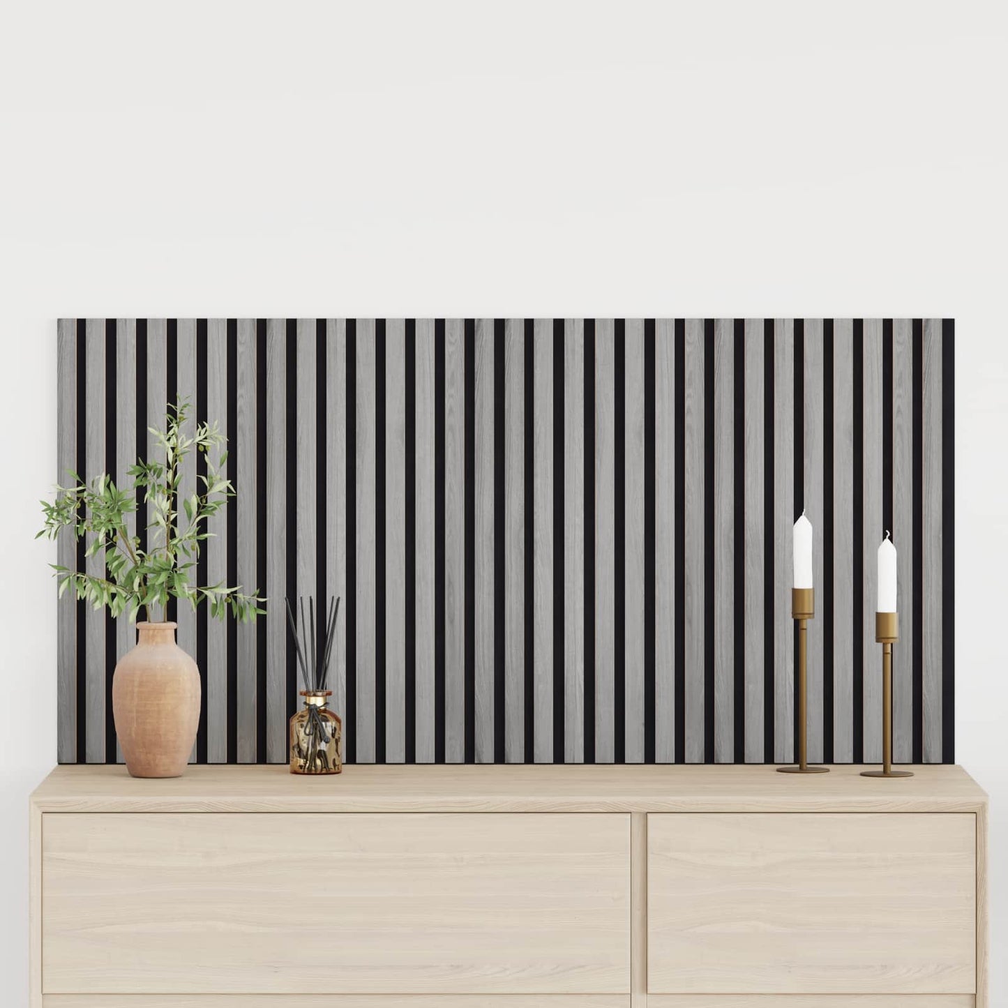 Wall Panels 2 pcs 60.5 x 60 cm Grey