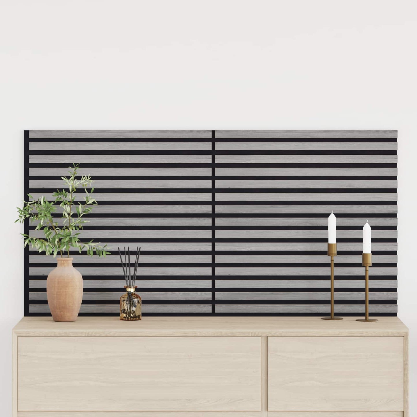 Wall Panels 2 pcs 60.5 x 60 cm Grey