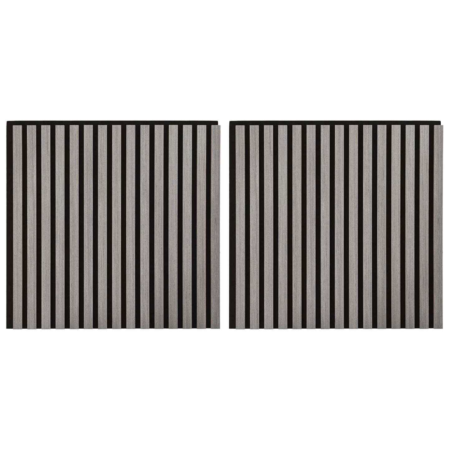 Wall Panels 2 pcs 60.5 x 60 cm Grey