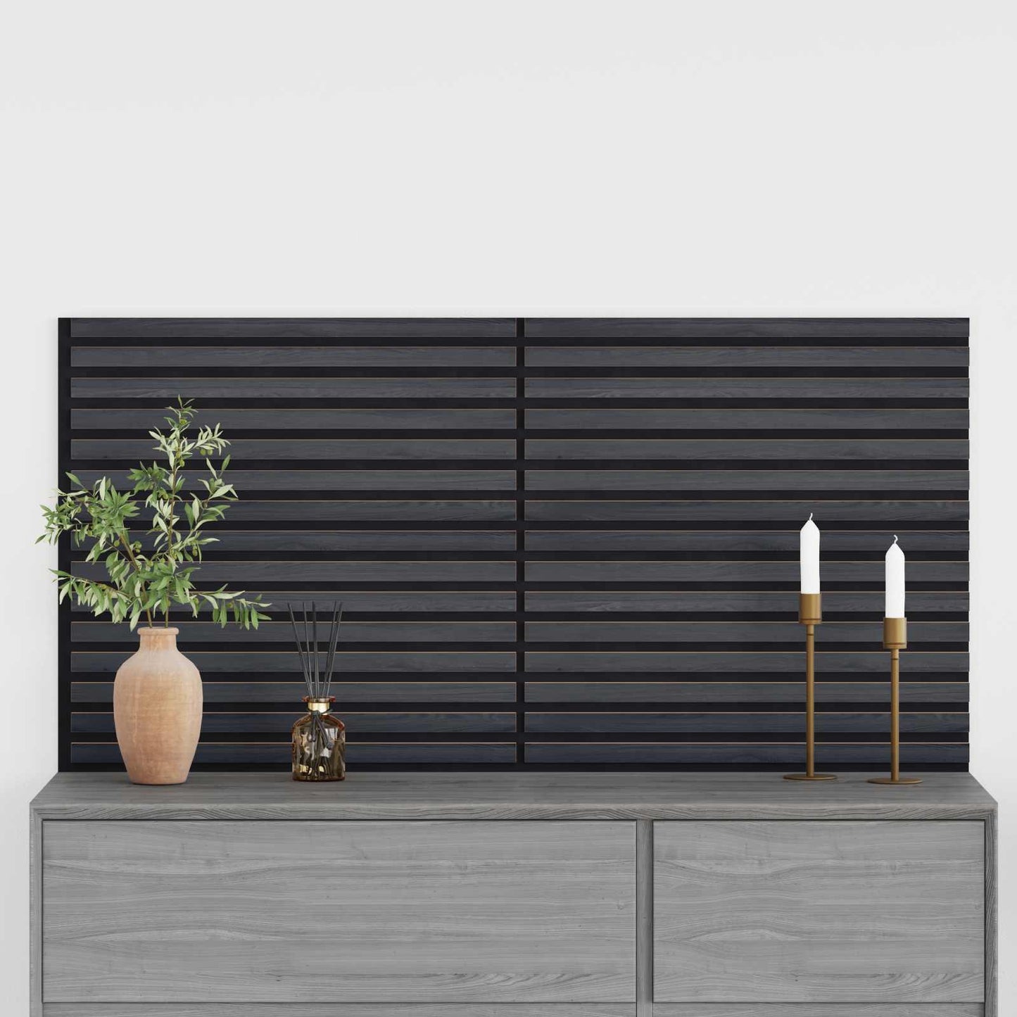 Wall Panels 2 pcs 60.5 x 60 cm Anthracite