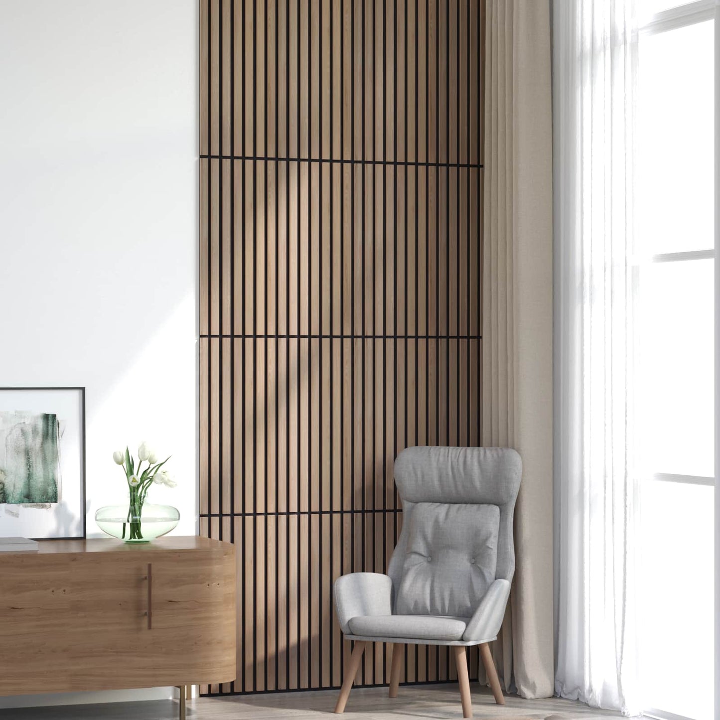 Wall Panels 8 pcs 60.5 x 60 cm Brown