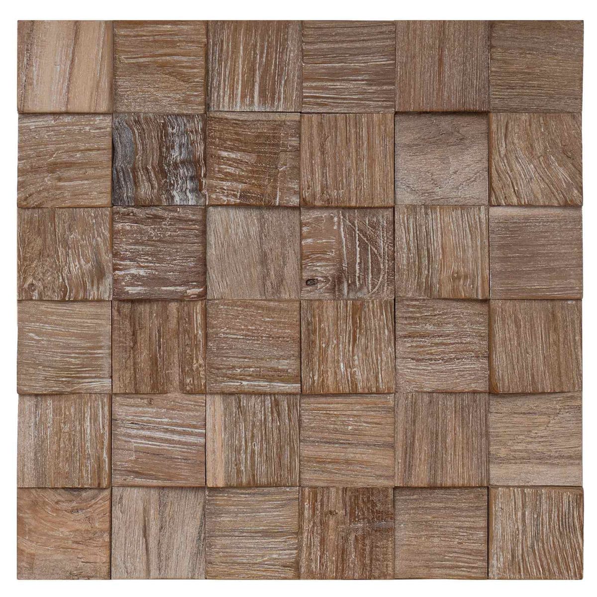 Wall Panel 11 pcs Natural 30 x 30 x 2 cm