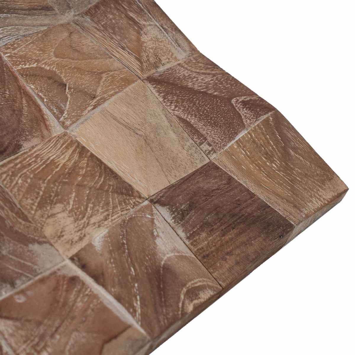 Wall Panel 11 pcs Whitewashed 30 x 30 x 2 cm Solid Teak wood