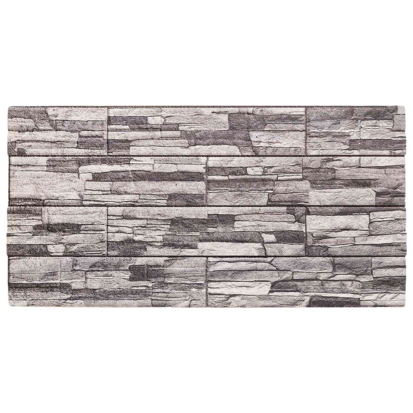 Wall Panels 10 pcs 100 x 50 cm Dark Grey and Light Grey