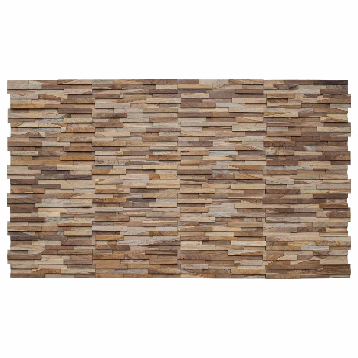 Wall Panel 10 pcs Natural 56 x 18 x 2 cm Solid Teak wood