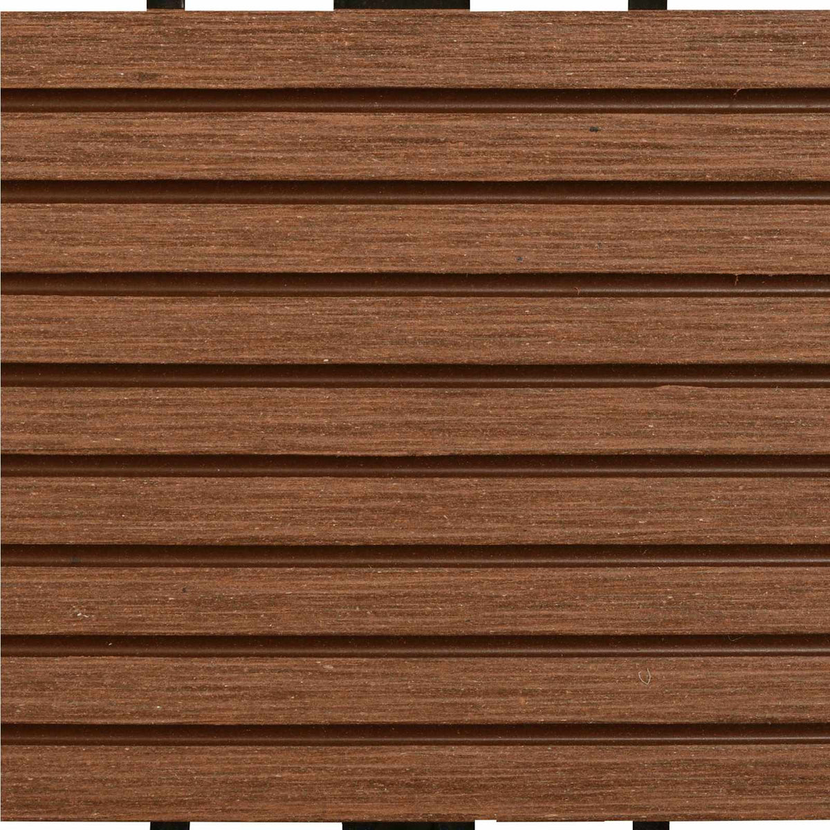 Decking Tile 11 pcs Brown 30 x 30 cm WPC