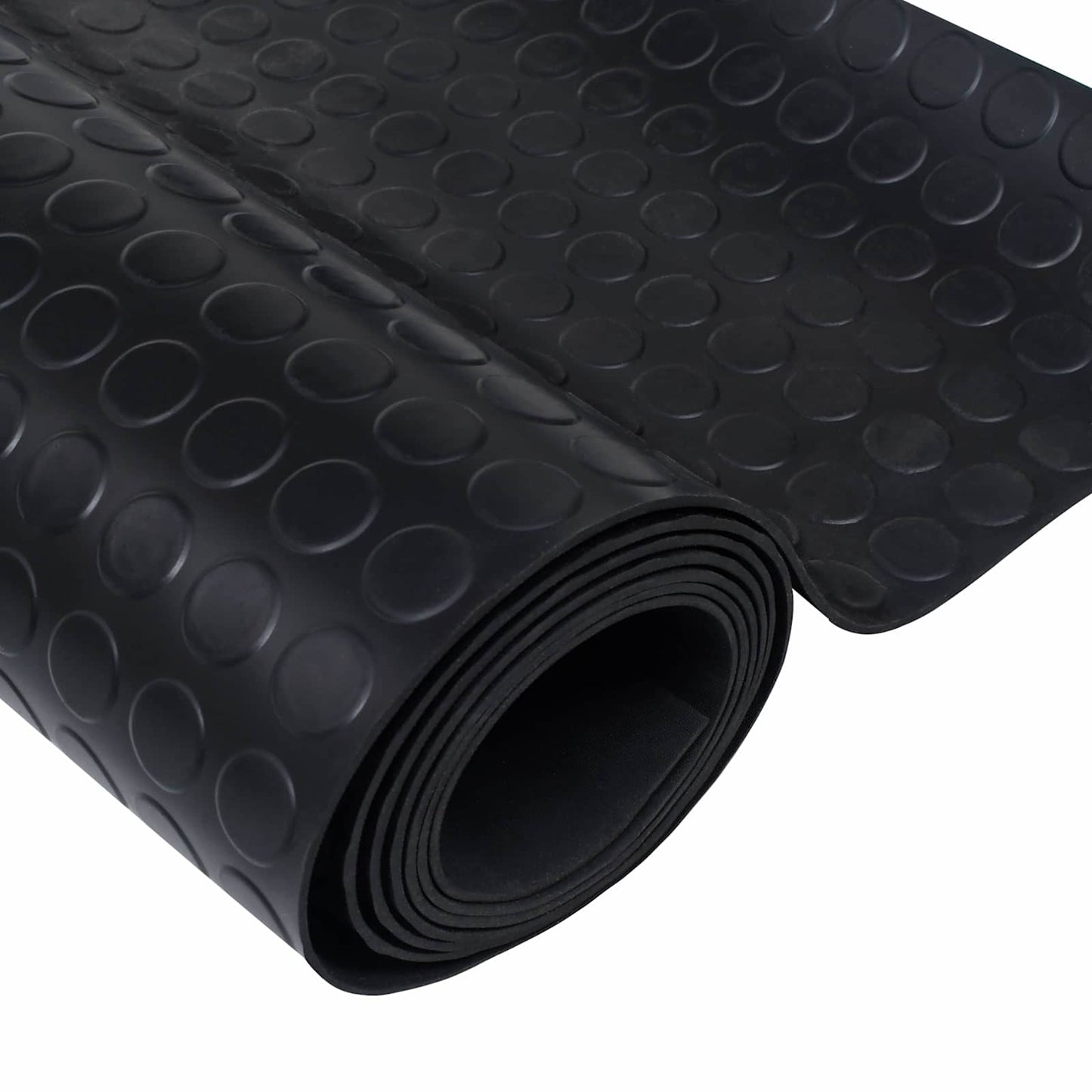 Floor Mat Black 1 x 5 m Rubber