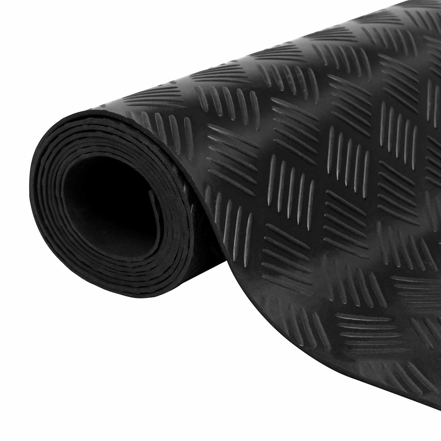 Floor Mat Black 1.5 x 2 m Rubber