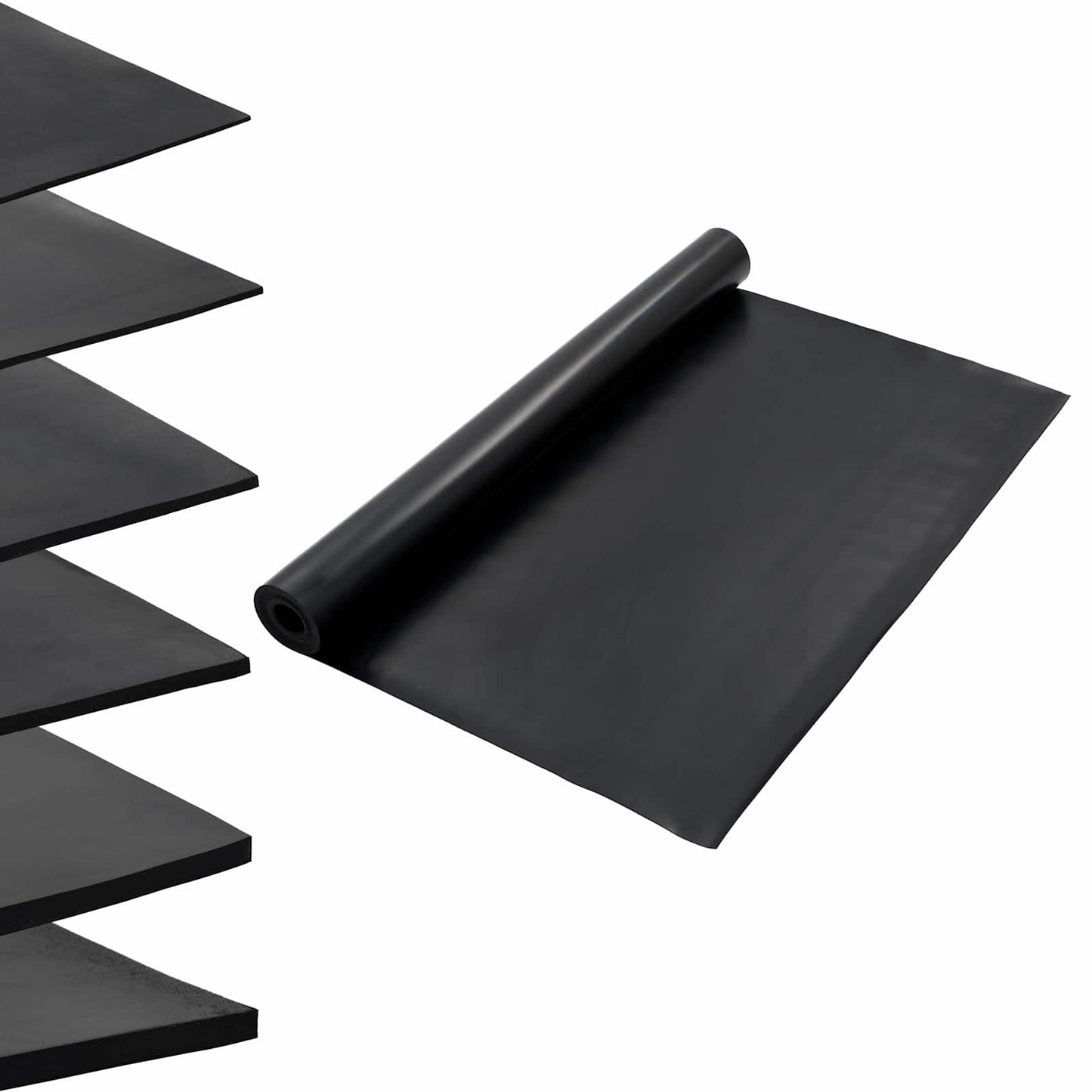 Floor Mat Black 1.2 x 5 m Rubber