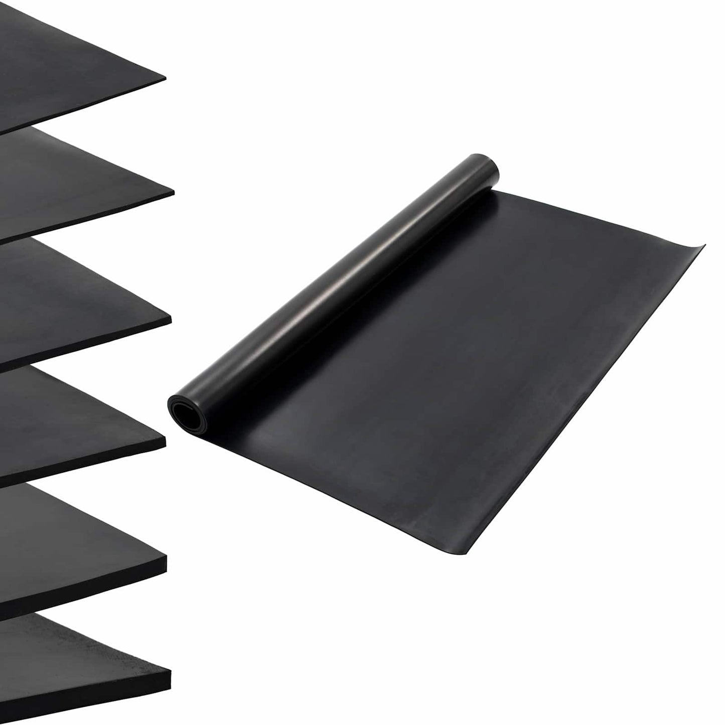 Floor Mat Black 1.2 x 2 m Rubber